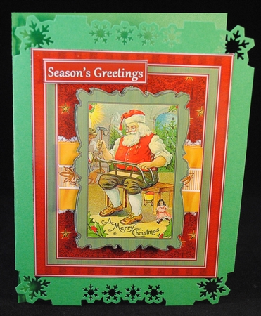 3 in 1 Christmas - Vintage Santa by Yvonne Middleton