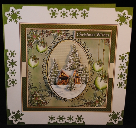 Christmas Winter Scene by Yvonne Middleton