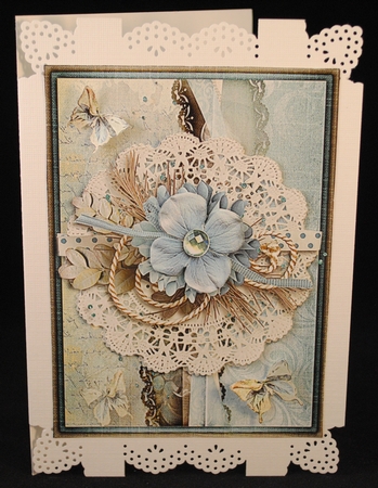 Flower & Lace Blue Dream Topper  by Yvonne Middleton