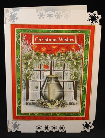 Christmas Windows - Candles - Red by Yvonne Middleton