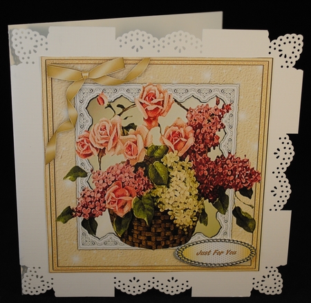 Lovely Basket of Llilac And Roses 3 by Yvonne Middleton