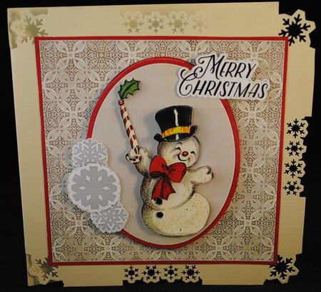 Christmas Snowflake Snowman Mini Kit by Yvonne Middleton