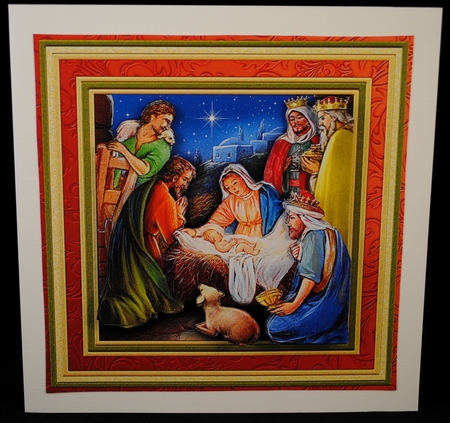 CHRISTMAS NATIVITY REASON FOR THE SEASON 8x8 Decoupage Mini Kit by Yvonne Middleton