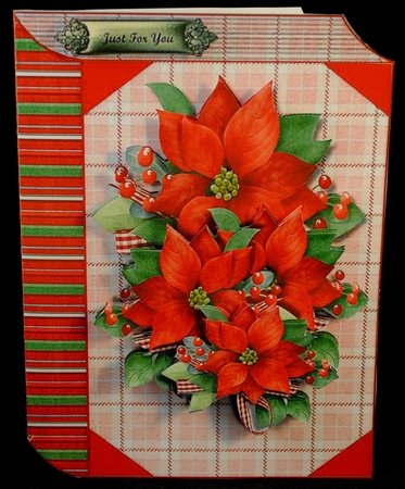 Book Christmas poinsettias Mini Kit by Yvonne Middleton