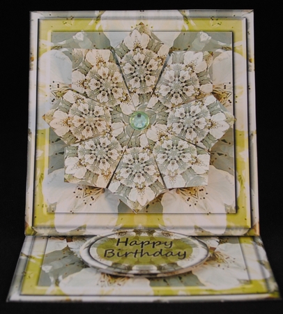 White Blossom Tea Bag Easel Mini Kit by Yvonne Middleton