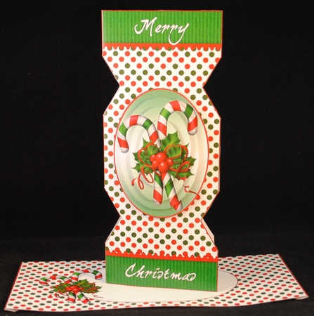 Candy Cane Cracker Card Kit by Yvonne Middleton