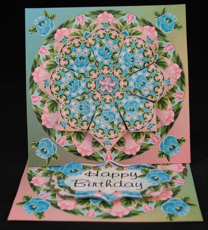 Pansy Tea Bag Easel Mini Kit by Yvonne Middleton