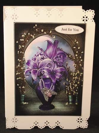 Lily Fantasy Topper with Decoupage by Yvonne Middleton