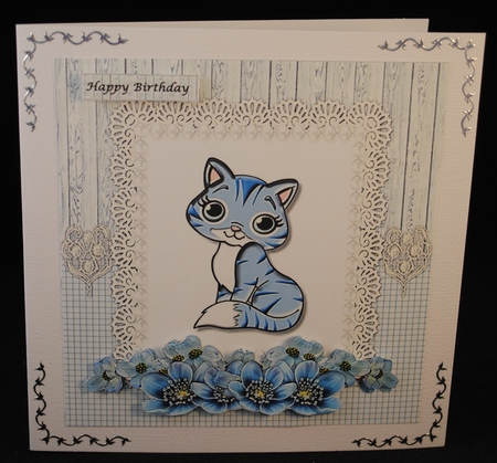 Cute Kitten Birthday Girl by Yvonne Middleton