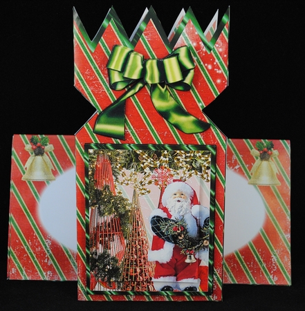 Christmas cracker card kit santa and decorations by Yvonne Middleton