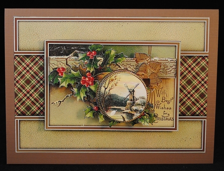 Windmill and Holly Mini Kit by Yvonne Middleton