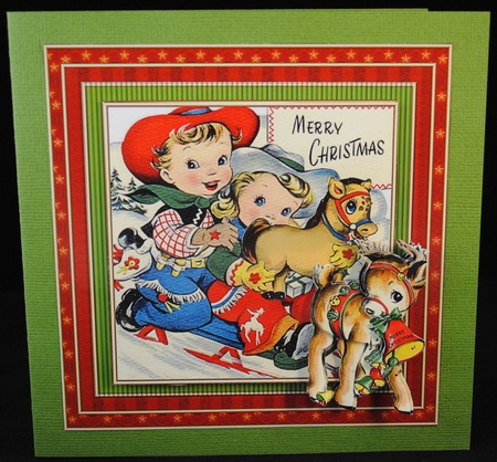 Christmas Cowgirl and Cowboy by Yvonne Middleton