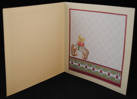 HEDGEHOGS CHRISTMAS PRESENTS 8x8 Decoupage & Insert Mini Kit by Yvonne Middleton