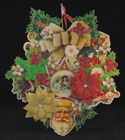 Traditional Christmas Design-a-Wreath Decoration by Yvonne Middleton