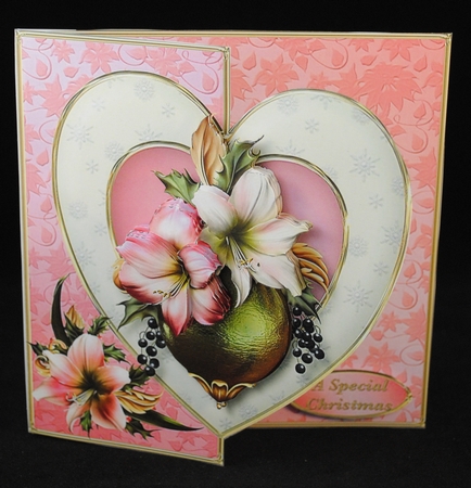 Christmas Bauble - Offset Heart Card Mini Kit by Yvonne Middleton