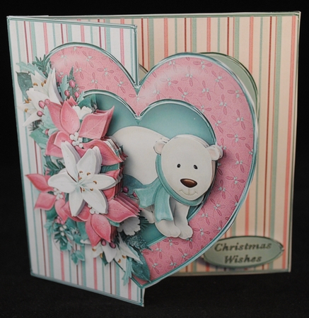 Polar Bear Christmas - Offset Heart Card Mini Kit by Yvonne Middleton
