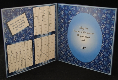 Christmas Sudoku Fun - Blue by Yvonne Middleton