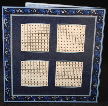 Christmas Sudoku Fun - Blue by Yvonne Middleton