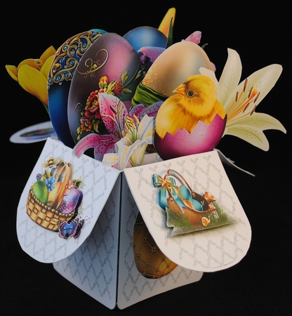 POP UP BOX CARD 3D KIT - GORGEOUS EASTER LATTICE CUT OUT by Yvonne Middleton