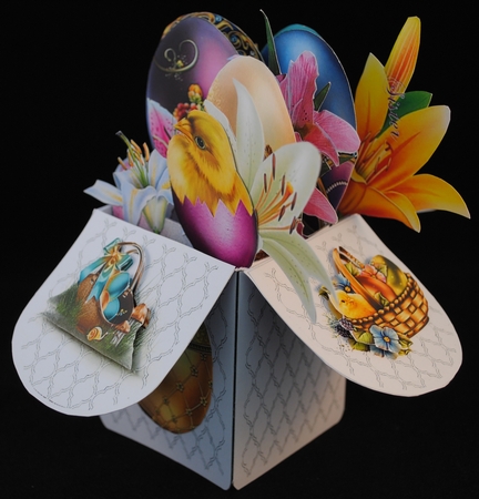 POP UP BOX CARD 3D KIT - GORGEOUS EASTER LATTICE CUT OUT by Yvonne Middleton