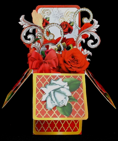 POP UP BOX CARD 3D KIT - ROSES SAY IT ALL by Yvonne Middleton