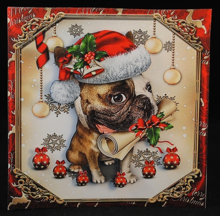 Christmas Puppy with Letter Mini Kit by Yvonne Middleton