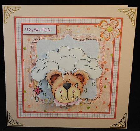teddy bear raindrops by Yvonne Middleton