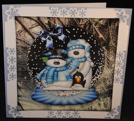 Snow Globe Winter Friends Christmas Mini Kit by Yvonne Middleton