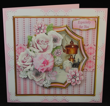 Vintage Tea Time - Layered Card Mini Kit by Yvonne Middleton