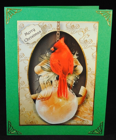 Christmas Cardinal A5 by Yvonne Middleton