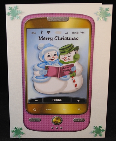 Smartphone Merry Christmas  4 by Yvonne Middleton