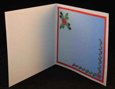Diminishing Ribbon Card - Christmas Owl by Yvonne Middleton