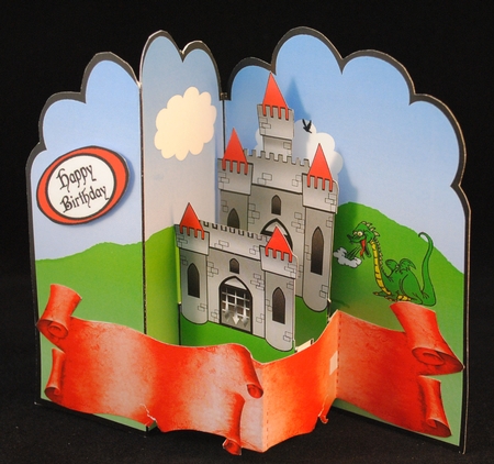 Z-Fold Castle Grey Towers by Yvonne Middleton