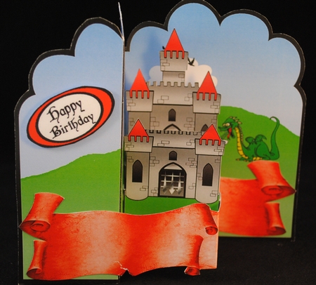 Z-Fold Castle Grey Towers by Yvonne Middleton