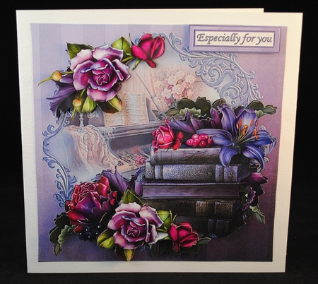 8x8 soft goth roses musical interlude mini kit by Yvonne Middleton