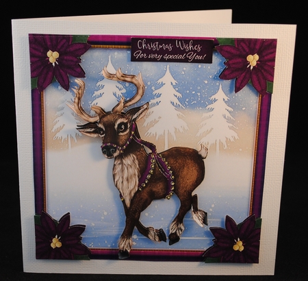 Warmest Winter Wishes Reindeer Mini Kit by Yvonne Middleton
