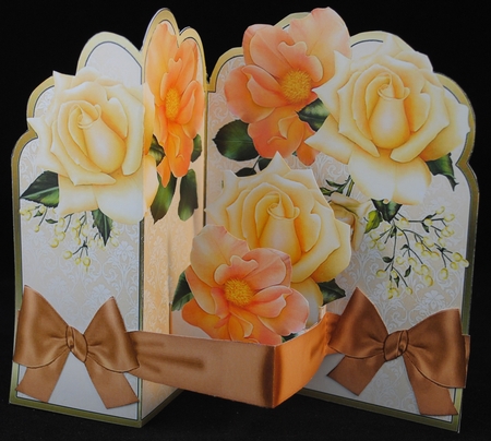 Z-Fold Wedding Roses by Yvonne Middleton