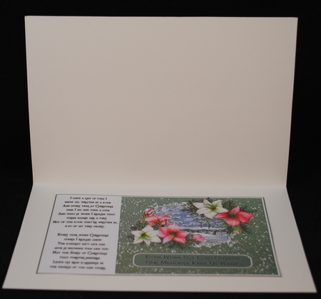 Vintage Holiday Amaryllis Inserts by Yvonne Middleton