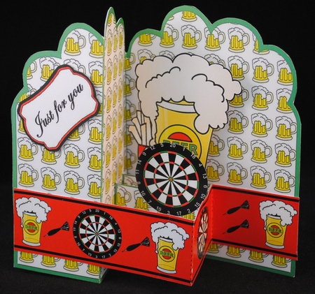 Z-Fold  Beer and Darts by Yvonne Middleton