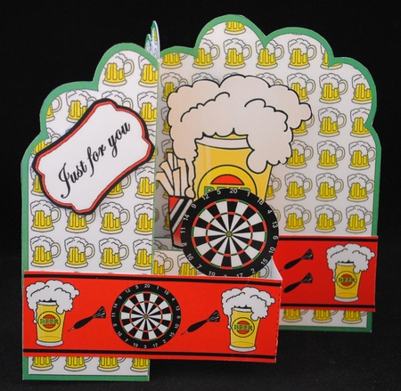 Z-Fold  Beer and Darts by Yvonne Middleton