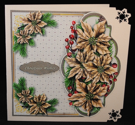 Over The Edge  Golden Poinsettias by Yvonne Middleton