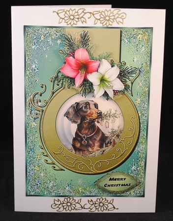 Dachsen Christmas QS by Yvonne Middleton