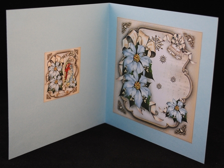 Nativity Scene with Blue Poinsettias Mini Kit by Yvonne Middleton