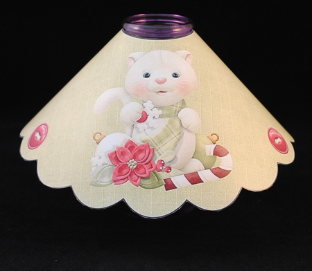Kitty Kat Christmas Wineglass Lampshade Mini Kit by Yvonne Middleton