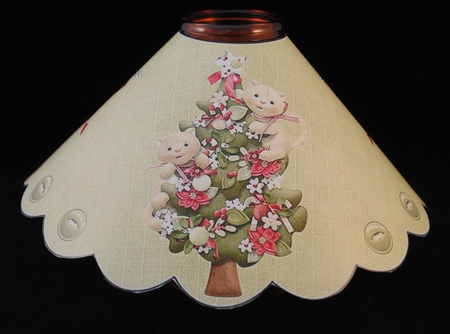 Kitty Kat Christmas Wineglass Lampshade Mini Kit by Yvonne Middleton