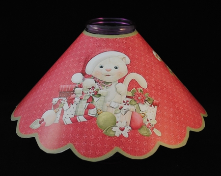 Kitty Kat Christmas Wineglass Lampshade Mini Kit by Yvonne Middleton