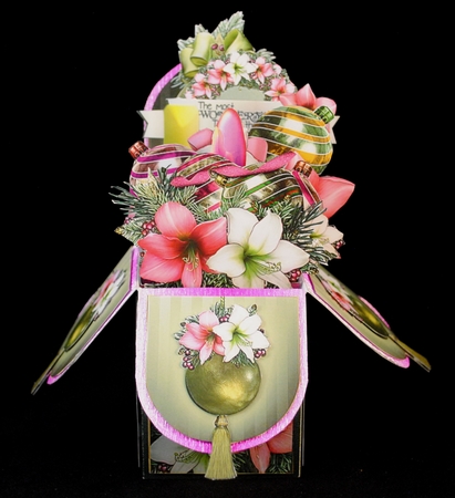 Christmas Holiday Amaryllis PopUp Box Kit by Yvonne Middleton