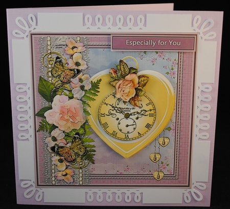 Vintage Clock and heart by Yvonne Middleton