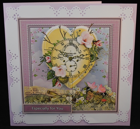Vintage Clock and heart 2 by Yvonne Middleton