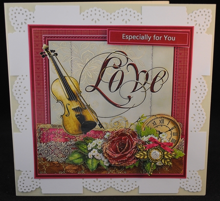 Violin and Roses by Yvonne Middleton